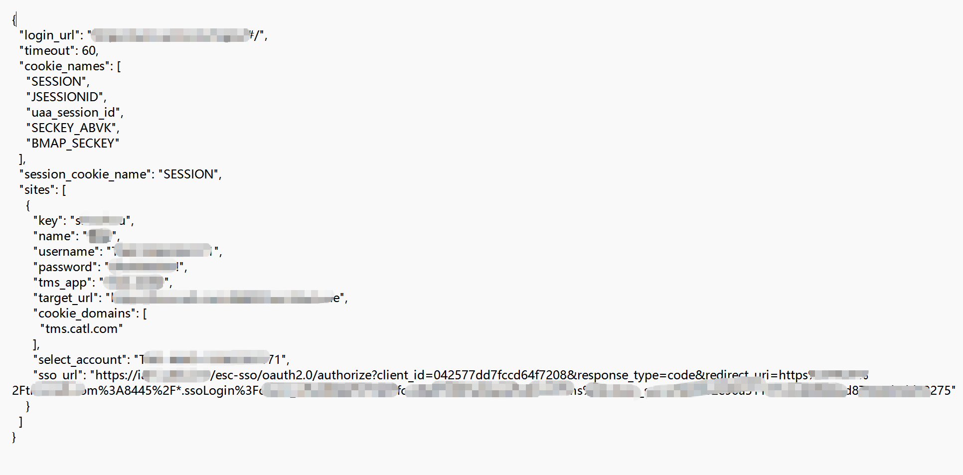 sites.json 配置示例